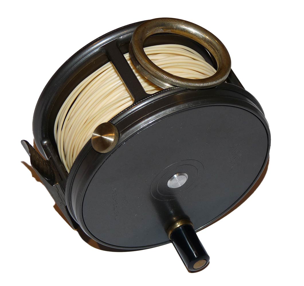 Hardy Perfect salmon spey fly fishing reel 3 3/4 with line guard