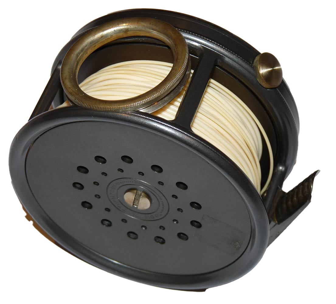 Hardy Perfect salmon spey fly fishing reel 3 3/4 with line guard mint - Image 4