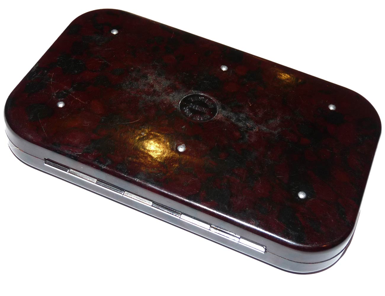 Hardy Neroda large oxblood slim trout fly case box - Image 4