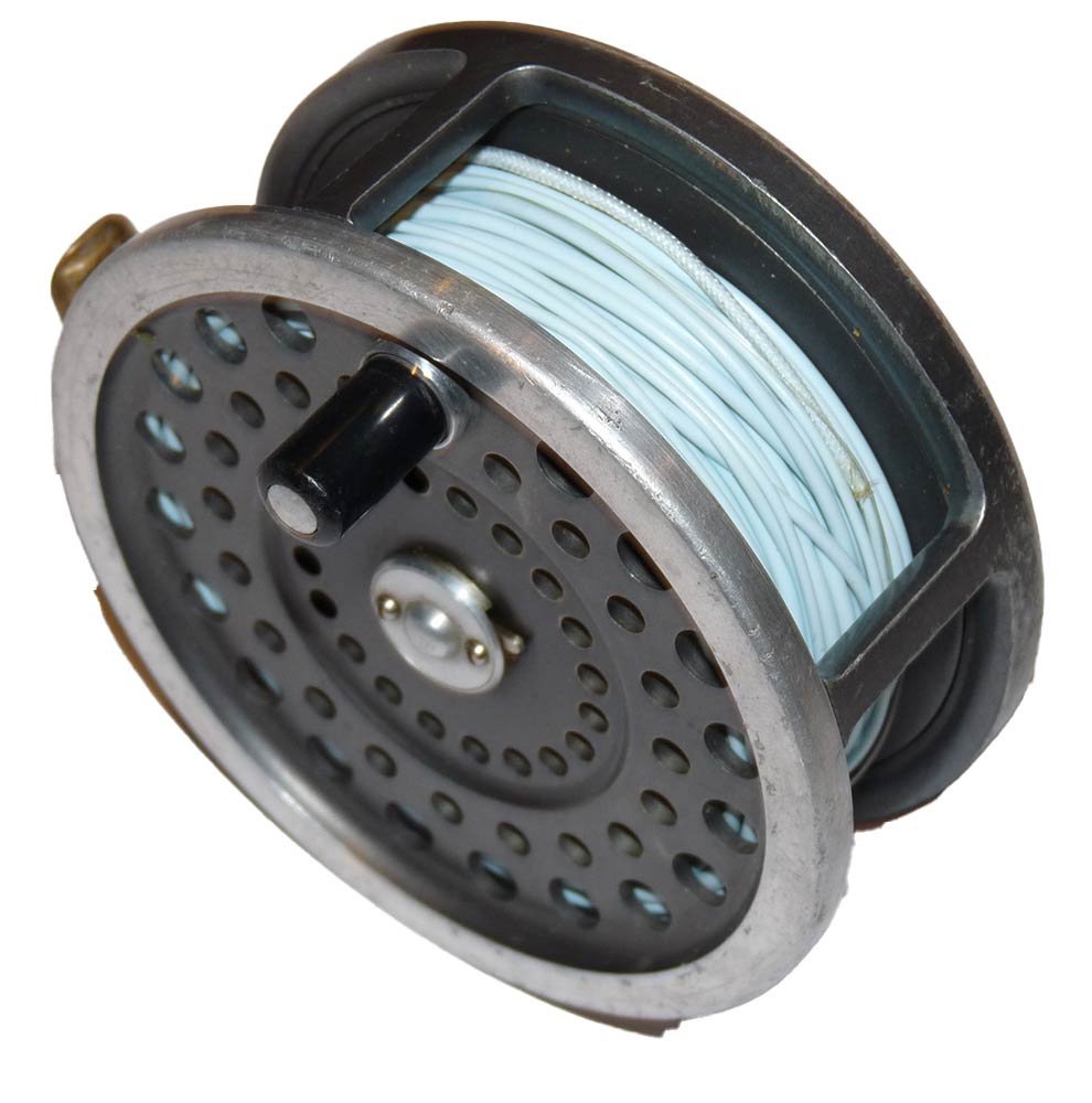 Hardy Marquis no 2 salmon fly reel with floating line - Image 2