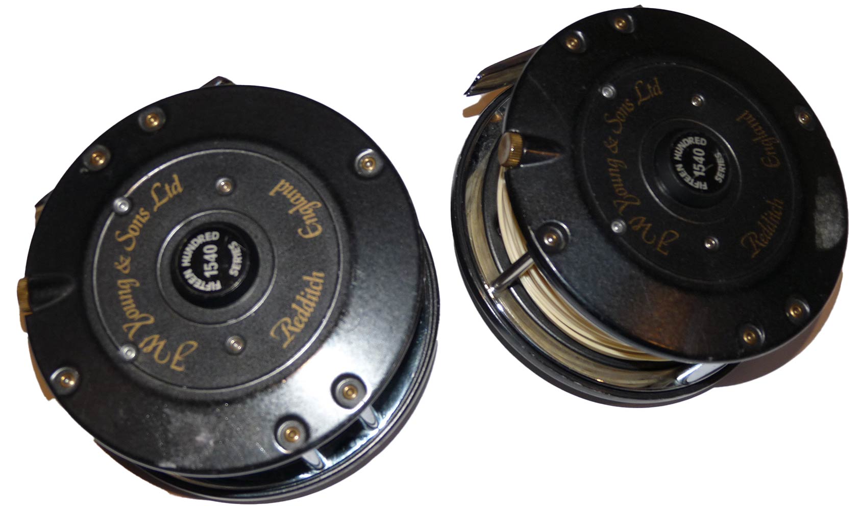 Pair of JW Youngs 1500 series salmon reels - Image 4