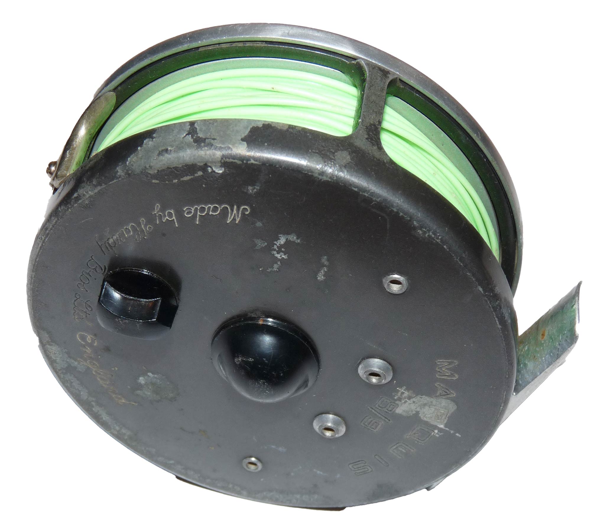 Hardy Marquis #8/9 trout fly reel with Hardy reel pouch - Image 5