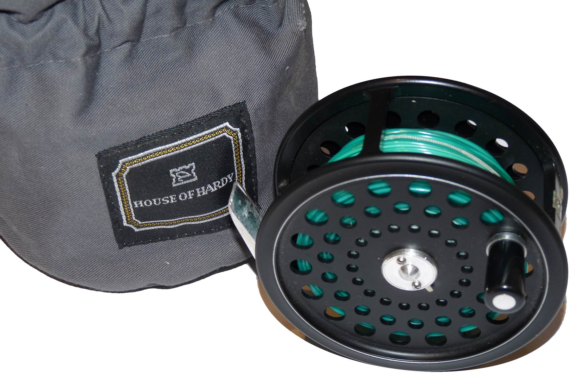 Hardy Ultalite Disc 4" salmon fly reel and pouch super condition