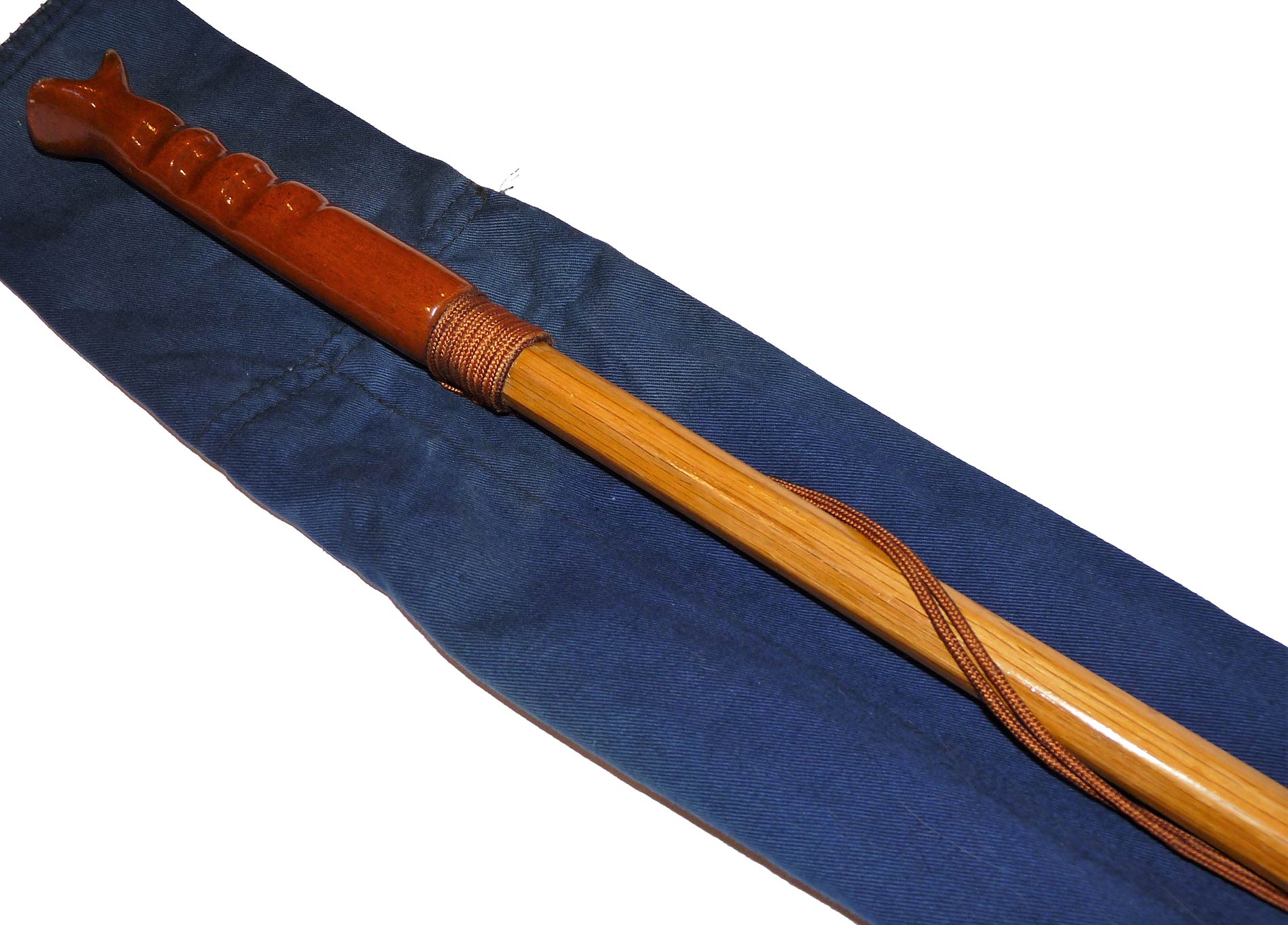 Wood wading staff