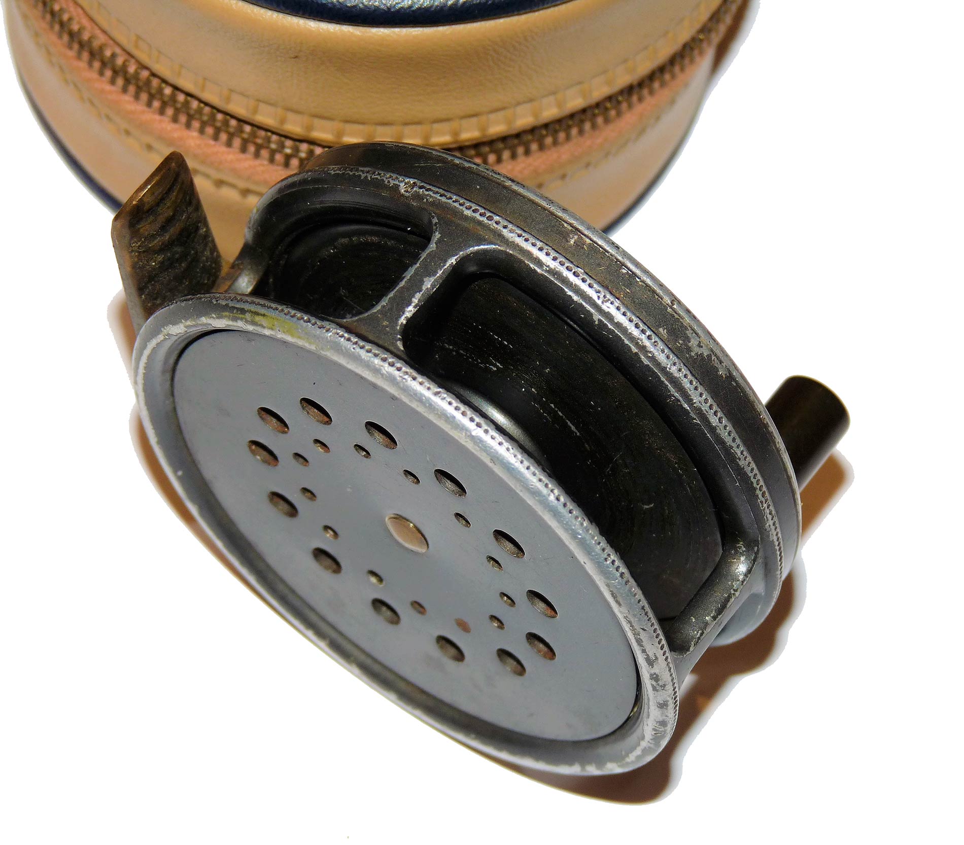 Hardy Perfect 2 7/8" trout fly reel agate line guard & case fine reel - Image 4