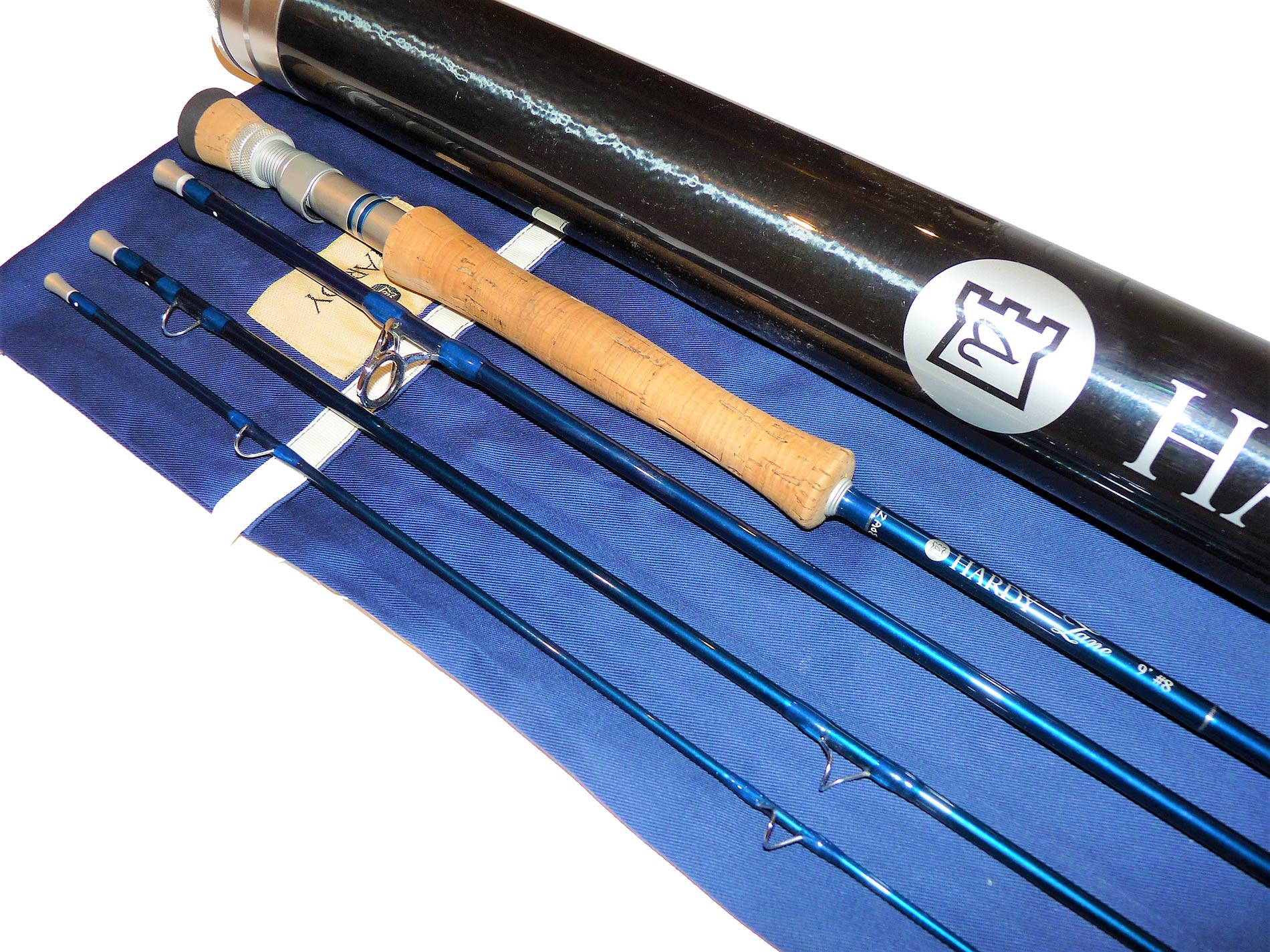 Hardy Zane 4 piece 9' saltwater fly rod line #8 with tube - Image 2