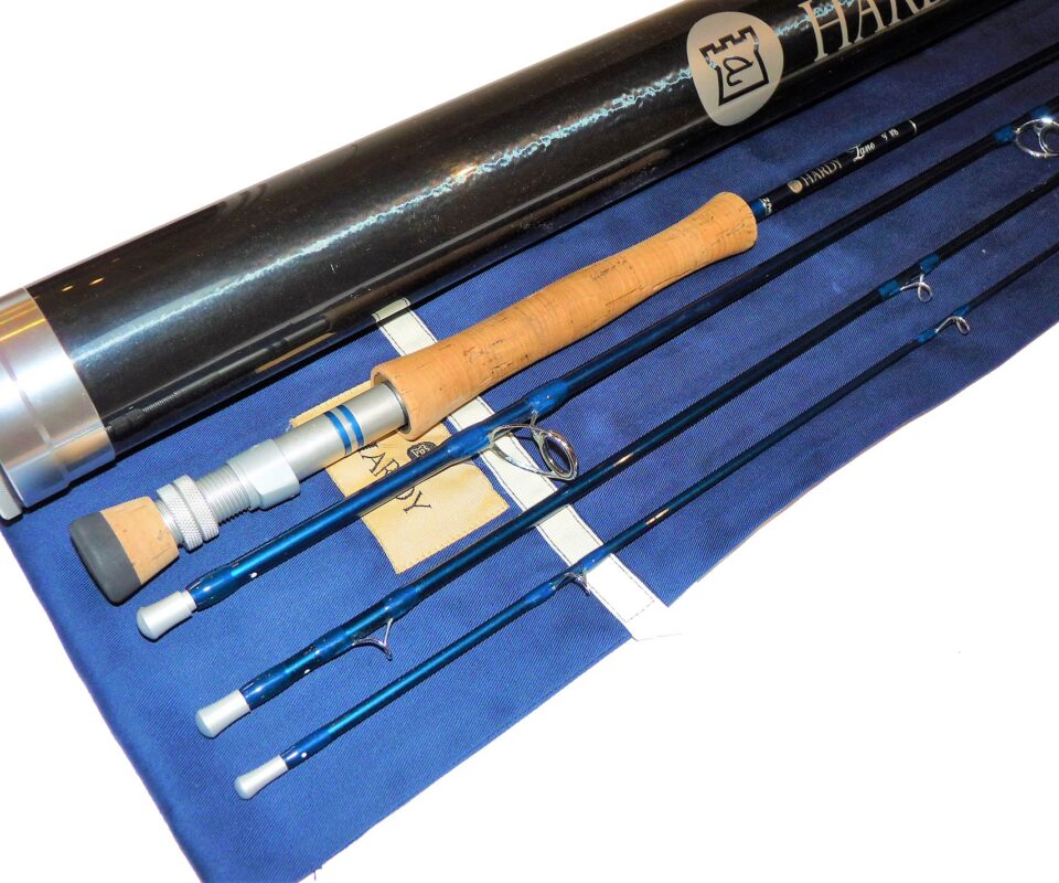 Hardy Zane 4 piece 9' trout fly rod line #8 with tube