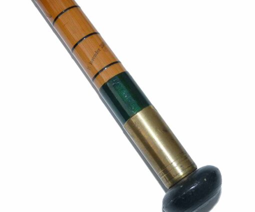 Paul Lavendar custom bamboo landing net handle, brass fittings