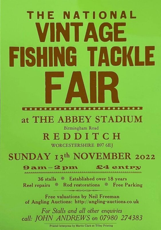 The National Vintage Fishing Tackle Fair poster