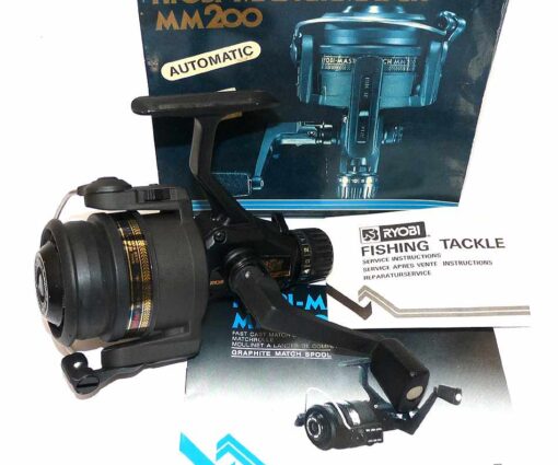 Ryobi Japan Mastermatch MM200 auto bail reel mint in box old shop stock