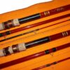 2 Shakespeare Alpha Polystel match float rods 12' + 13' 3 pce with bags