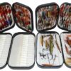 4 Wheatley Black Ed pocket fly boxes 100's salmon singles doubles shrimp flies