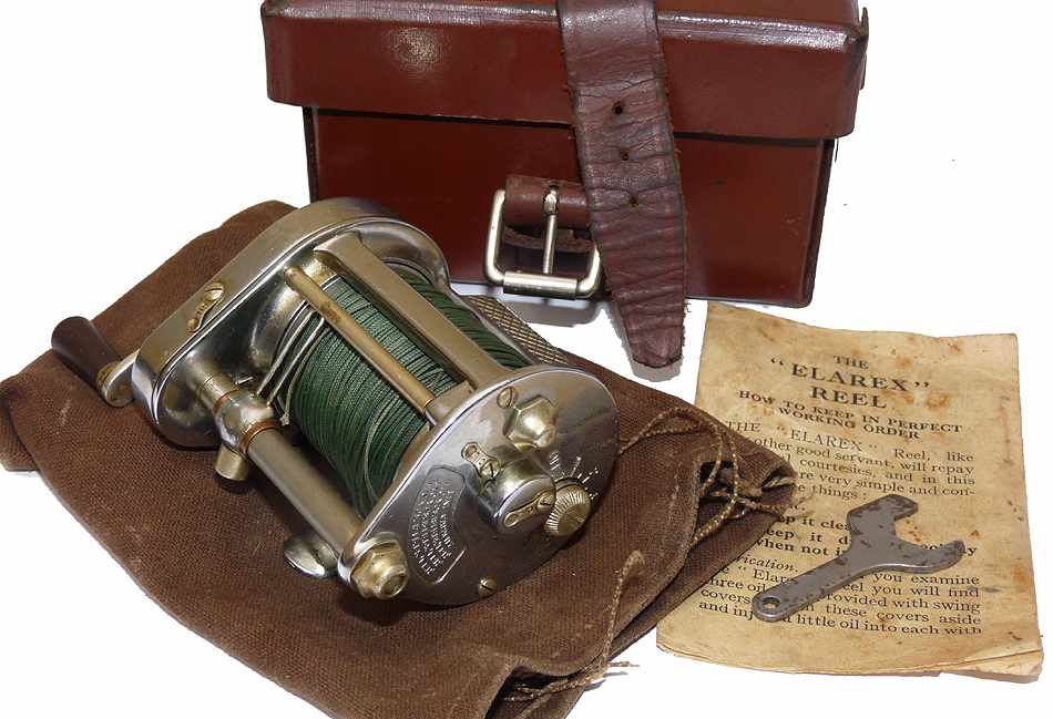 Hardy Elarex vintage multiplier baitcasting reel, box papers spanner - Image 4