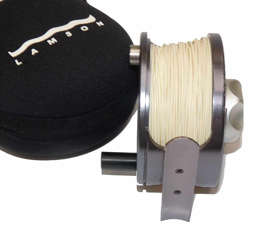 Lamson V1 large arbour trout fly reel 2-3/4"+ s/spool + case - Image 4