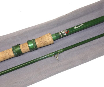 E T Barlow Thames Ditton Vortex Supreme 10' 2 pce hollow glass carp pike rod