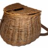 Antique salmon fishers willow wicker creel