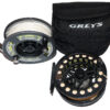 Greys GX300 large arbour fly reel + Greys GRX reel lines + case