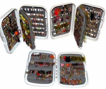 2 Greys +1 Orvis fly boxes 100's trout flies buzzers nymphs