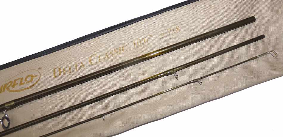 Airflo Delta Classic 10'6" 3 pce carbon fly rod #7/8. bag + tube - Image 4