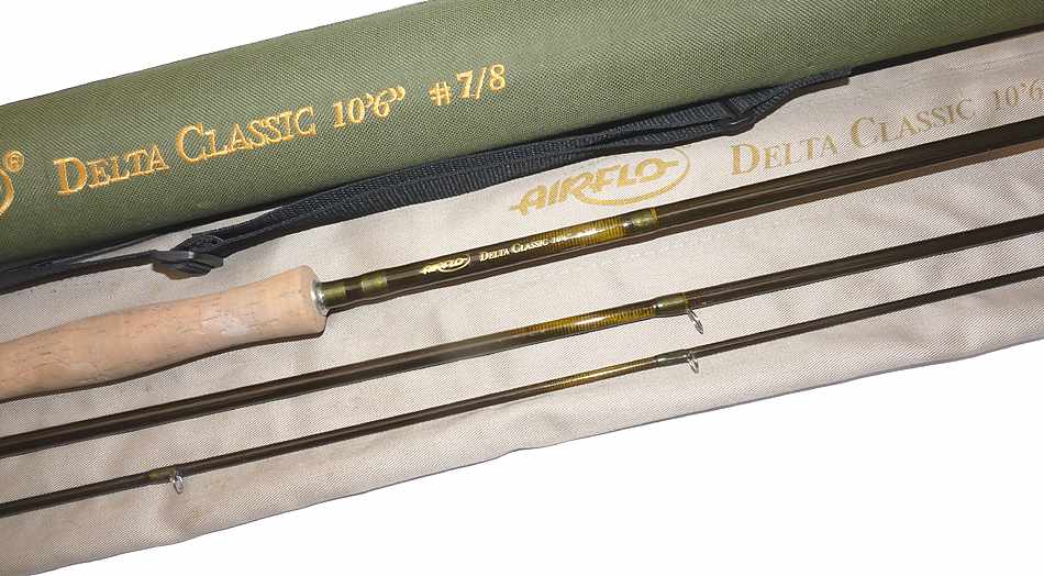 Airflo Delta Classic 10'6" 3 pce carbon fly rod #7/8. bag + tube - Image 3