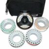 Airflo Witch 7/9 large arbor fly reel, 4 spools, 4 lines and case