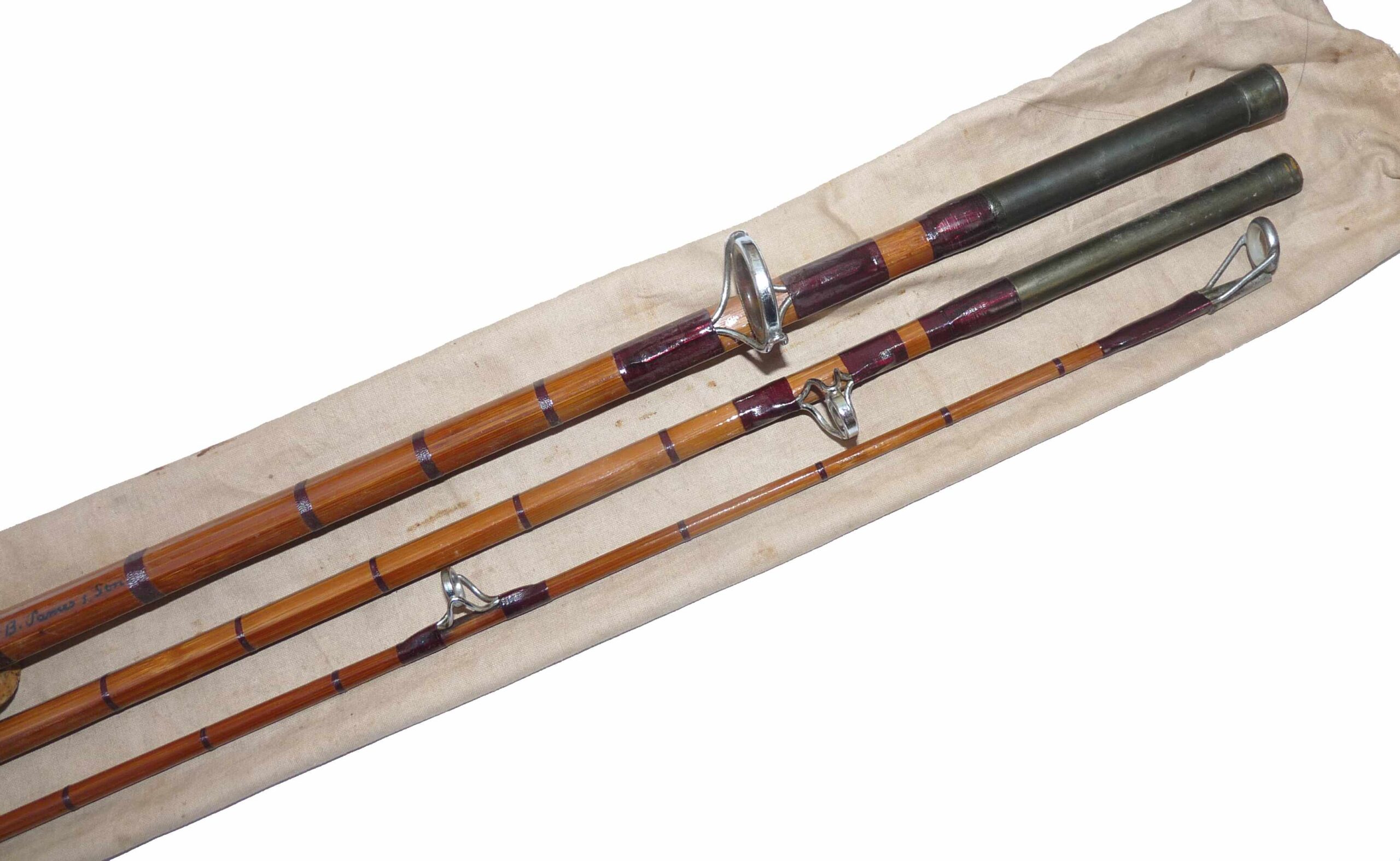 B James split cane carp rod for John Nixon 10' 3 pce Classic Angling feature - Image 5