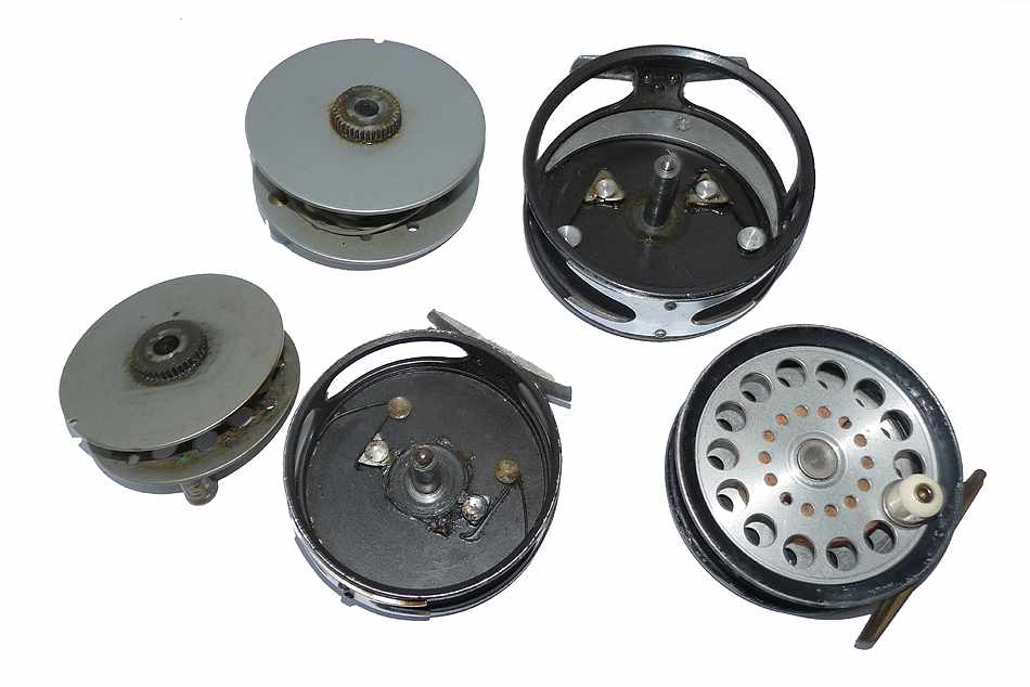 3 Farlow fly reels 4" Python, 3-1/2" Serpent 3-1/2" Holdfast - Image 4