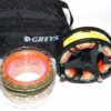 Greys GTS 500 #7/8/9 large arbor fly reel 3 spools lines and case