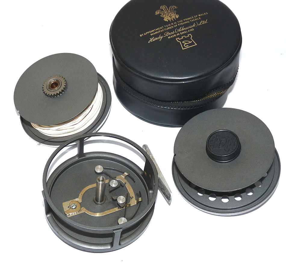 Hardy Marquis Salmon No2 fly reel + spare spool + case, best condition - Image 3