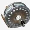 Hardy St John 3-7/8" vintage fly reel lead finish, brass foot