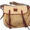 Hardy canvas leather game fishing salmon bag, super condition