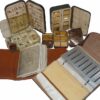 Hardy Neroda x2 vintage fly boxes, Wheatley wallets flies collector
