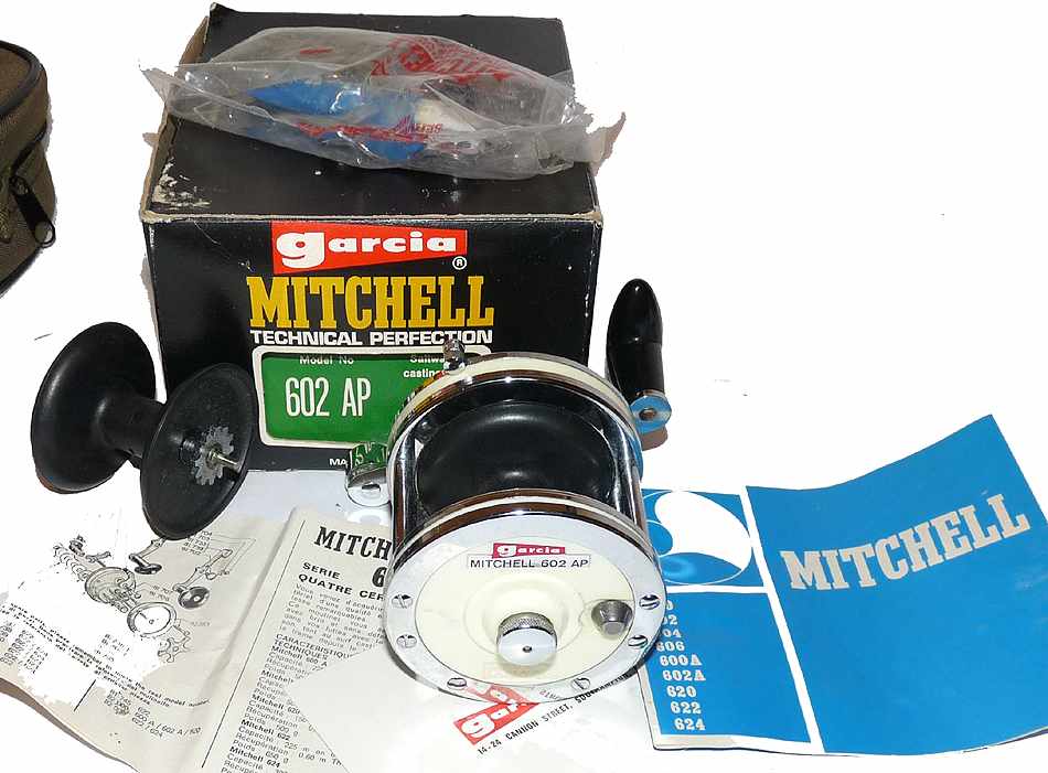 Mitchell 602Ap sea fishing reel, mint in box with papers - Image 3