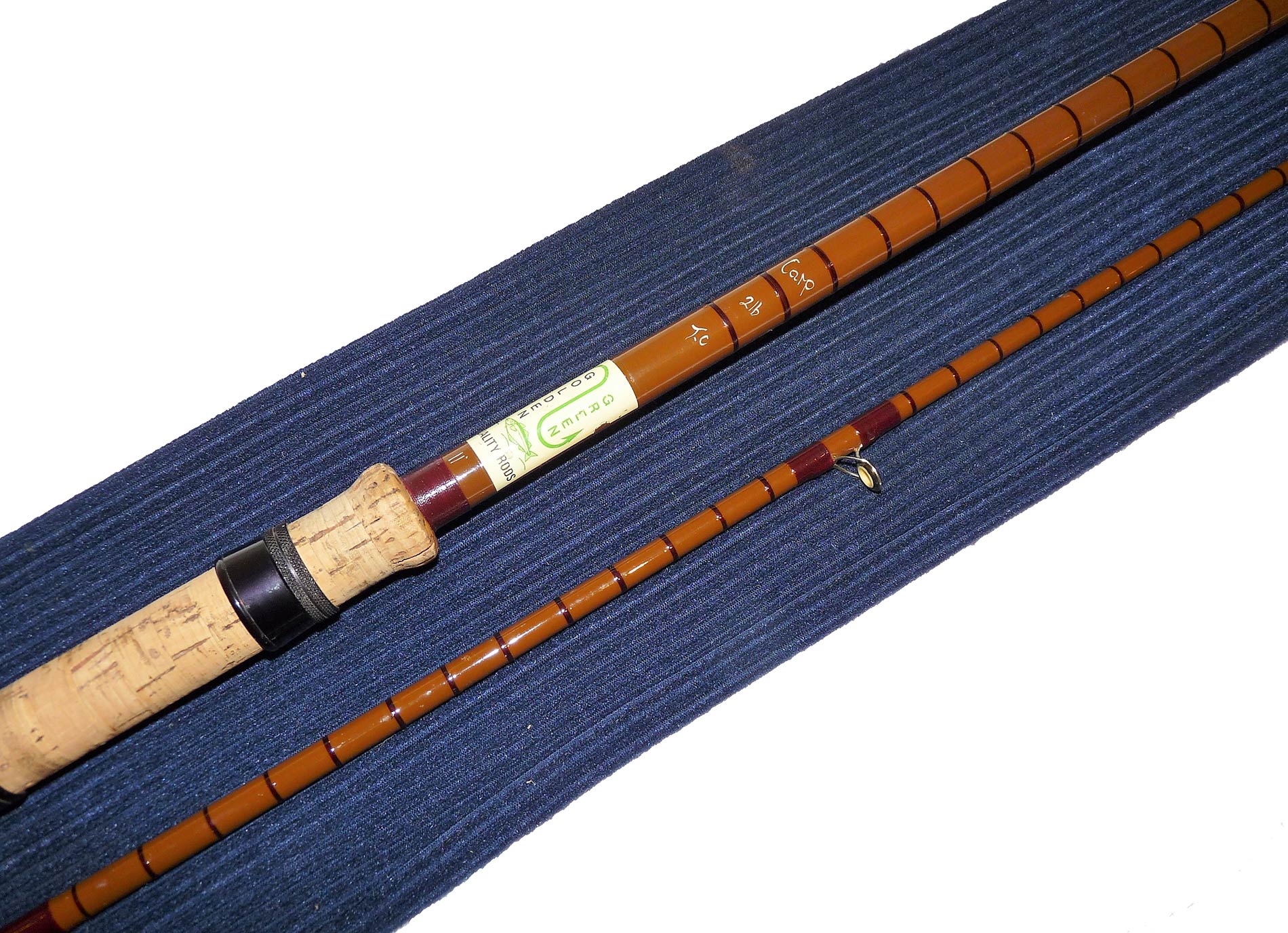 Golden Green Quality 2 piece 11′ carp rod ( Bruce & Walker blanks) - Image 3