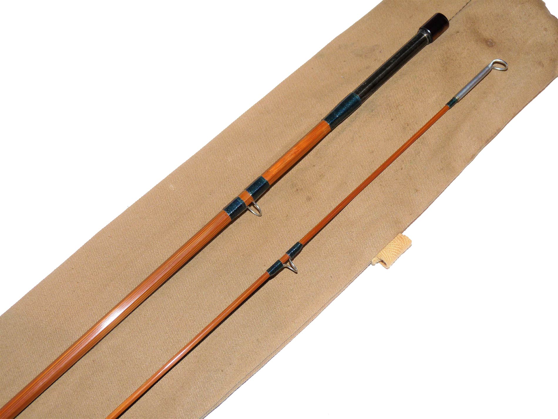 Farlow's Aberdeen Midge 6' split cane trout fly fishing rod with bag super condition - Image 4