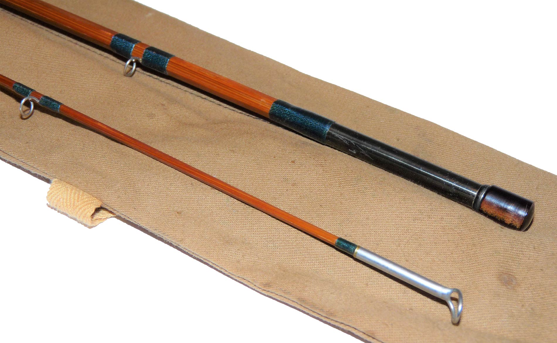 Farlow's Aberdeen Midge 6' split cane trout fly fishing rod with bag super condition - Image 5