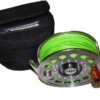 Pflueger Trion 4" salmon fly reel with line and pouch