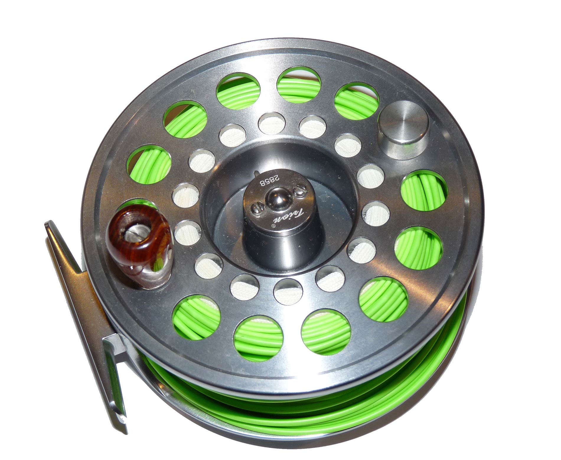 Pflueger Trion 306 4" salmon fly reel with line and pouch - Image 5