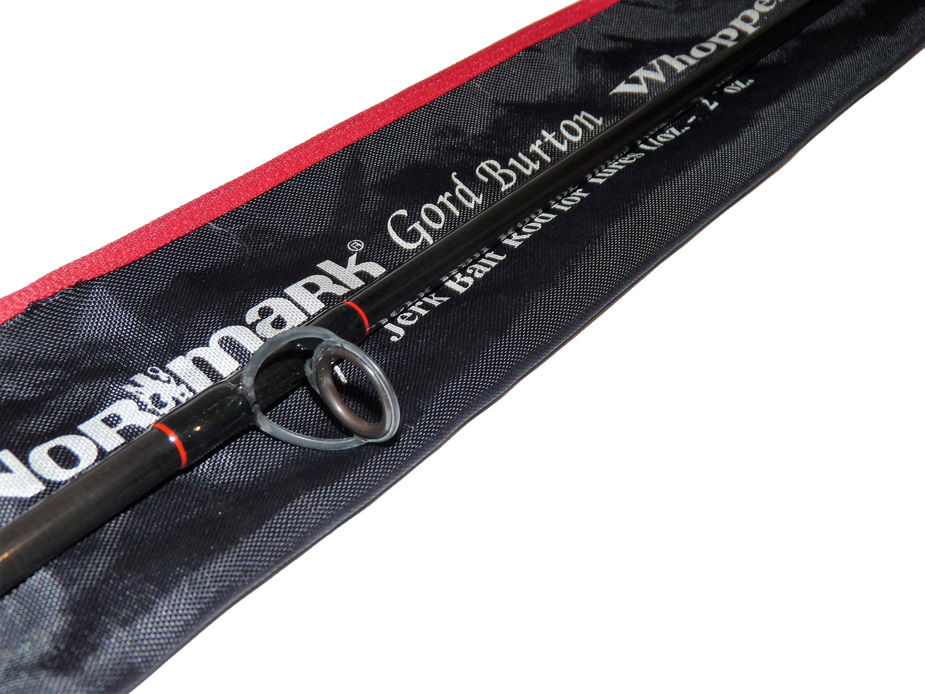 Normark Gold Burton Whopper Stopper 7'6" jerk bait rod in bag