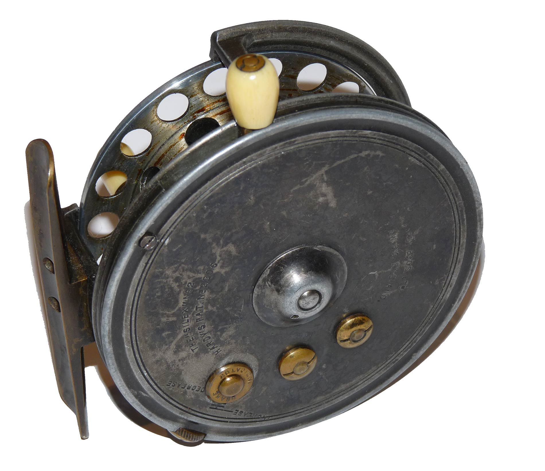 Hardy Silex No 2 3.75" vintage alloy casting reel - Image 7