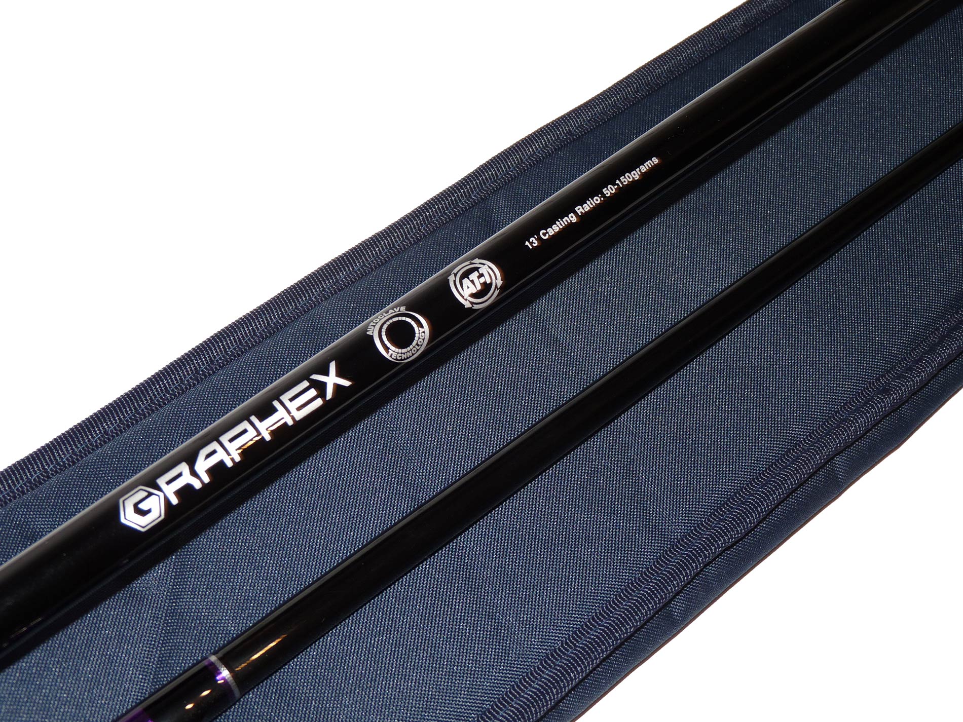 Century Tip 13' Tornado Super Match LD Graphex 2 piece rod with padded case - Image 4