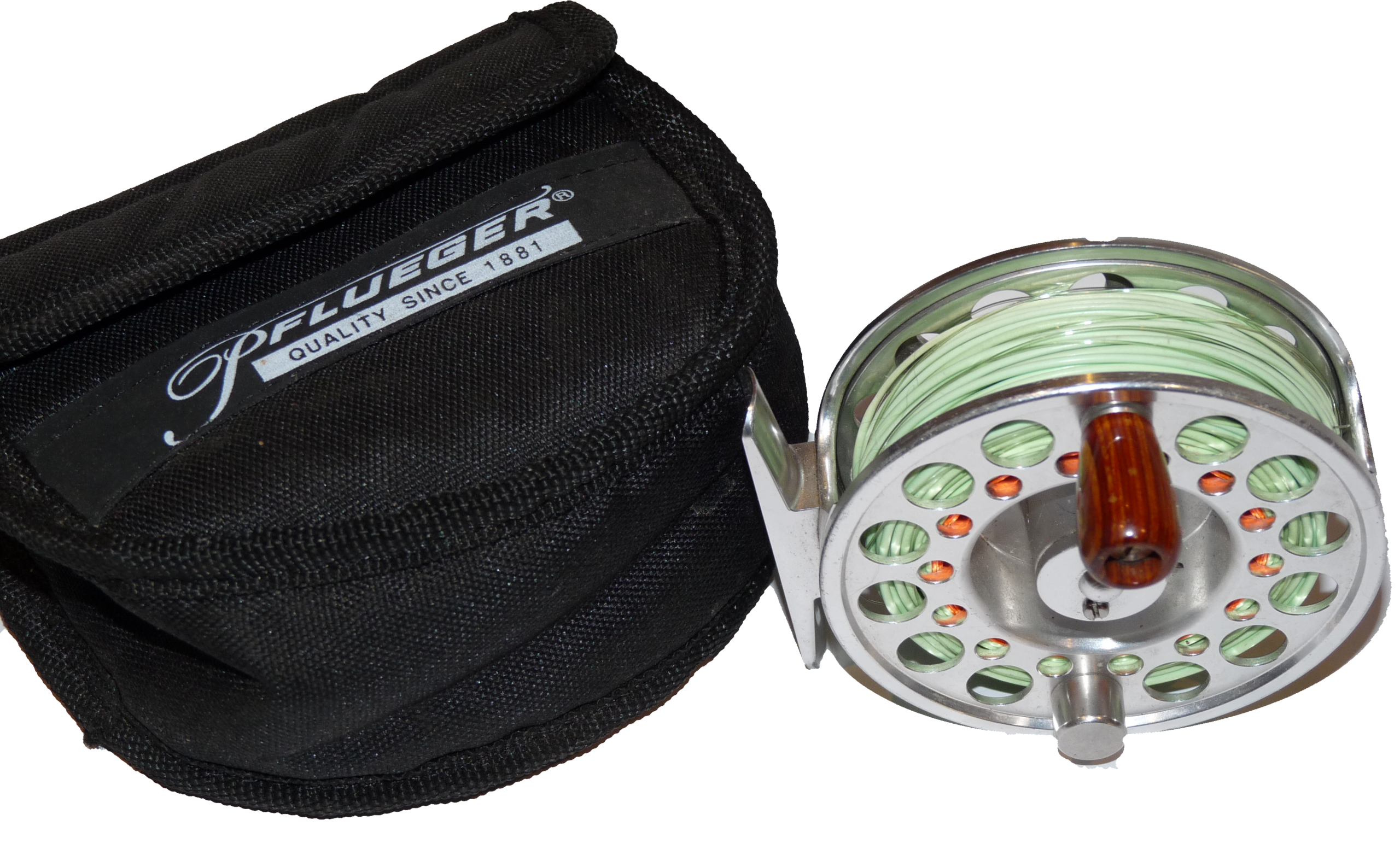 Pflueger Trion 3.25" trout fly fishing reel in case