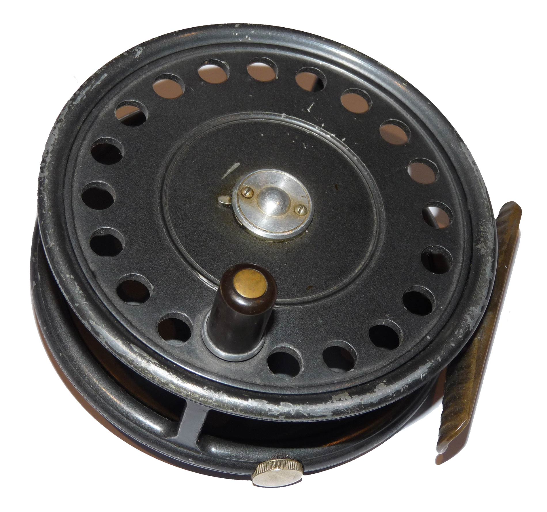 Hardy St John 3 7/8" trout fly reel with Hardy reel case - Image 3