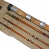 Sharpes the Aberdeen 11' 3pce plus spare tip cane fly rod with bag #7