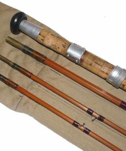 Sharpes the Aberdeen 11' 3pce plus spare tip cane fly rod with bag #7