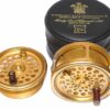 Hardy Sovereign 5/6/7 gold 3" fly reel & spare spool + case