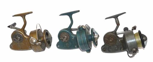 3 Alcedo Italian vintage fixed spool spinning reels for collecto
