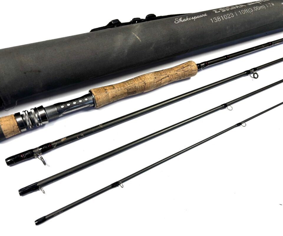 Shakespeare Sigma Supra trout fly fast action 10' Line #7 rod with case