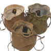 3 Hardy antique Selvyt reel bags Rod in hand labels, for Perfect Silex St George reels