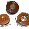 3 Nottingham wood alloy zephyr starback antique reels
